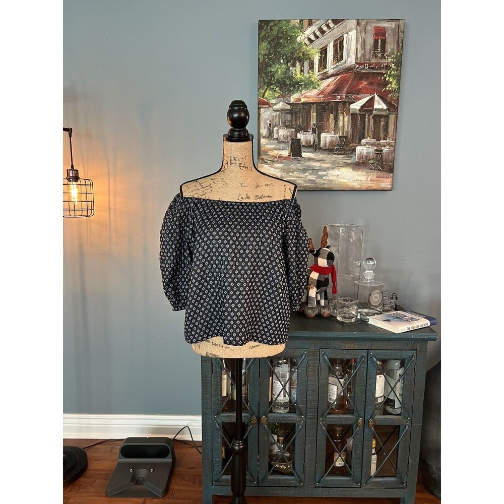 Universal Thread top on-off shoulder xtra large navy